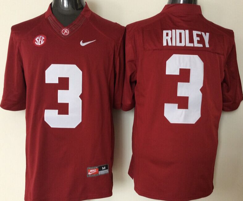 NCAA Youth Alabama Crimson Tide Red #3 Ridley jerseys->youth ncaa jersey->Youth Jersey
